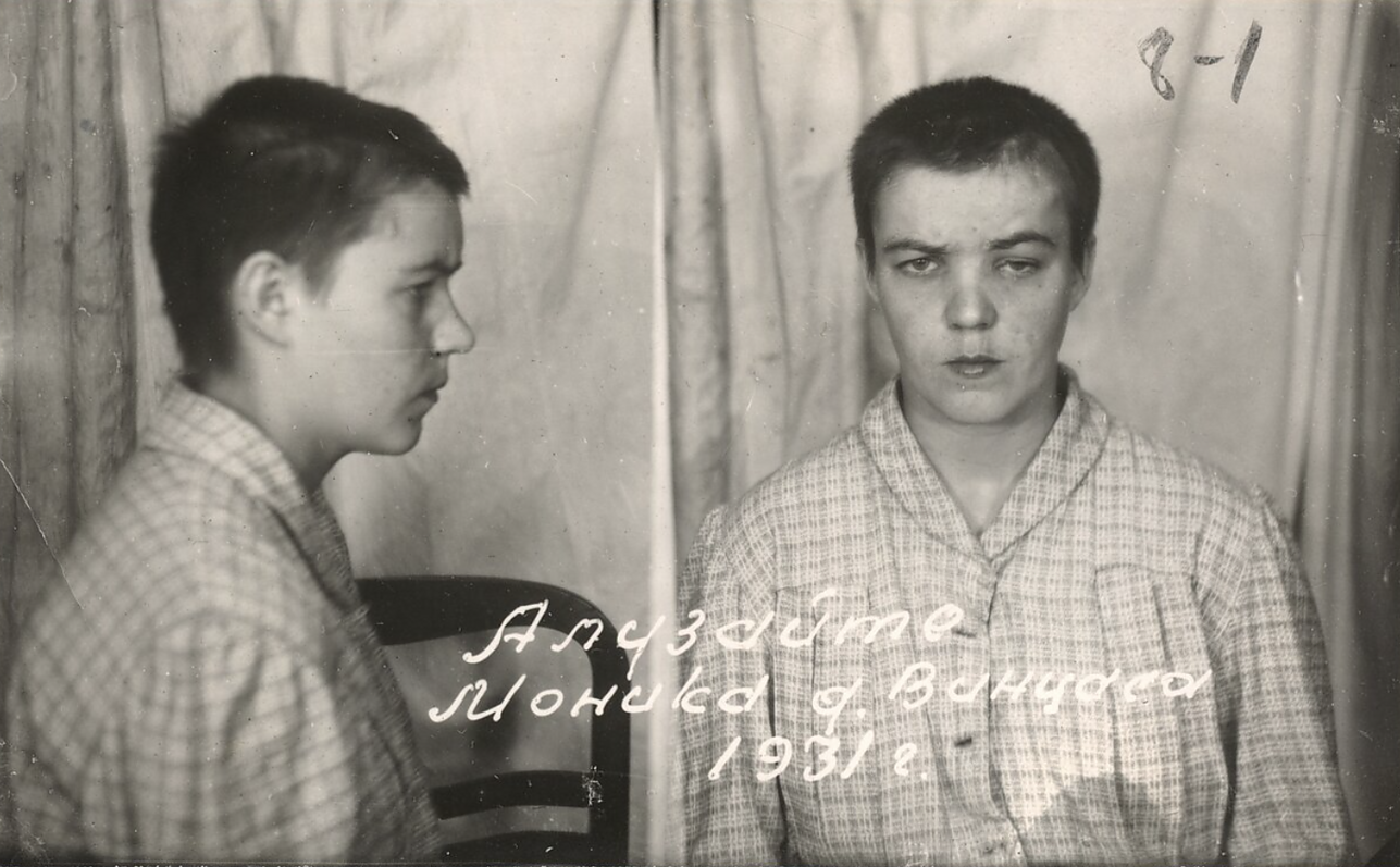 Monika Alūzaitė in an MVD internal prison.