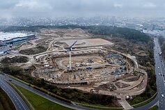 Nacionalinis stadionas; statybos 2025 m. lapkritį 