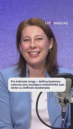 Mokslininkė apie tai, kaip atrodo darbo delfinų apsuptyje kasdienybė