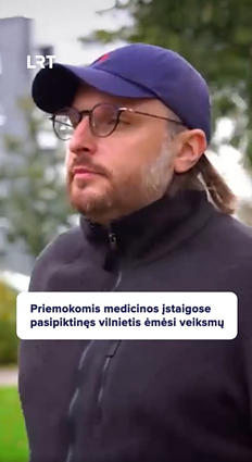 Priemokomis medicinos įstaigose pasipiktinęs vilnietis