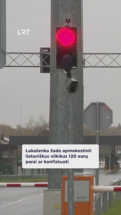 Lukašenka žada apmokestinti lietuviškus vilkikus