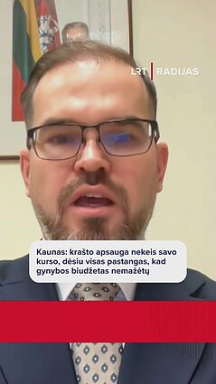 Kaunas: krašto apsauga nekeis savo kurso