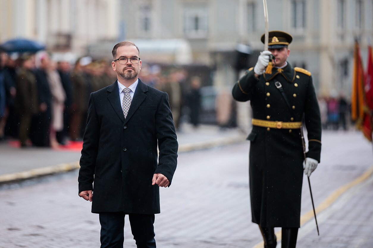 The swearing-in of Defence Minister Robertas Kaunas The swearing-in of Defence Minister Robertas Kaunas