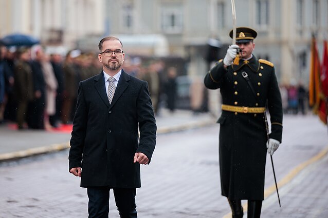 The swearing-in of Defence Minister Robertas Kaunas The swearing-in of Defence Minister Robertas Kaunas