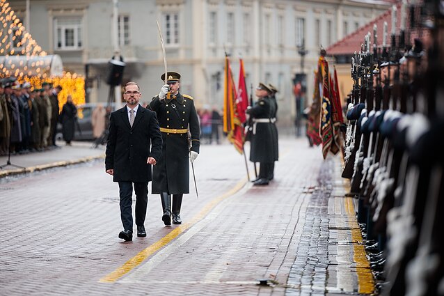 The swearing-in of Defence Minister Robertas Kaunas The swearing-in of Defence Minister Robertas Kaunas