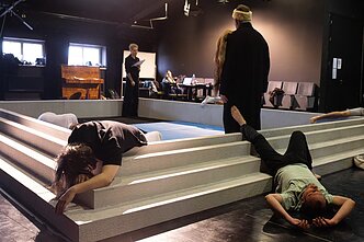 Spektaklio „Lietuviškos Vėlinės“ repeticija