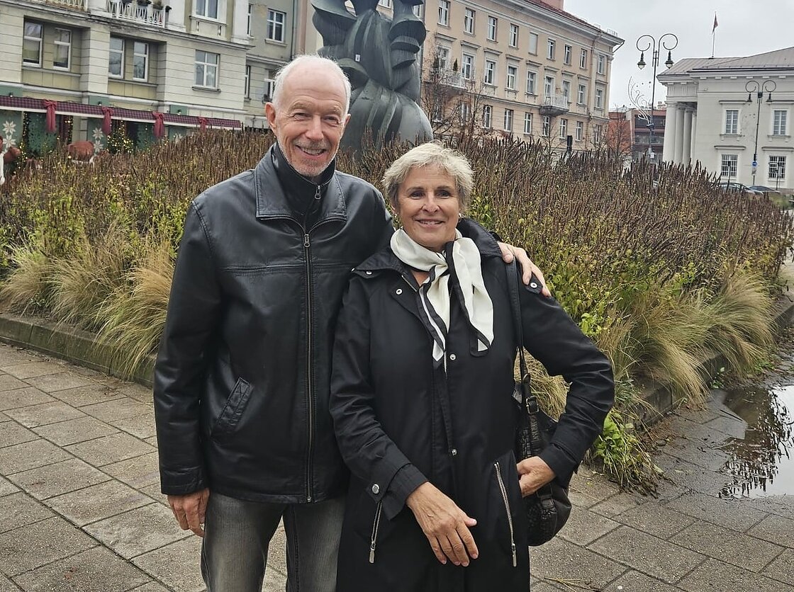 Rūta Vanagaitė su Davidu Vilniuje Rūta Vanagaitė su Davidu Vilniuje