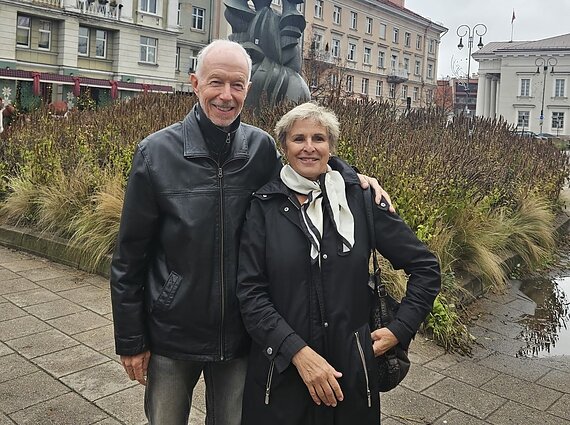 Rūta Vanagaitė su Davidu Vilniuje Rūta Vanagaitė su Davidu Vilniuje