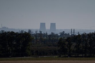 Оккупированная Россией Запорожская атомная электростанция Оккупированная Россией Запорожская атомная электростанция