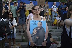 Протесты против ограничения независимости антикоррупционных структур НАБУ и САП. Киев, июль 2025 г. Протесты против ограничения независимости антикоррупционных структур НАБУ и САП. Киев, июль 2025 г.