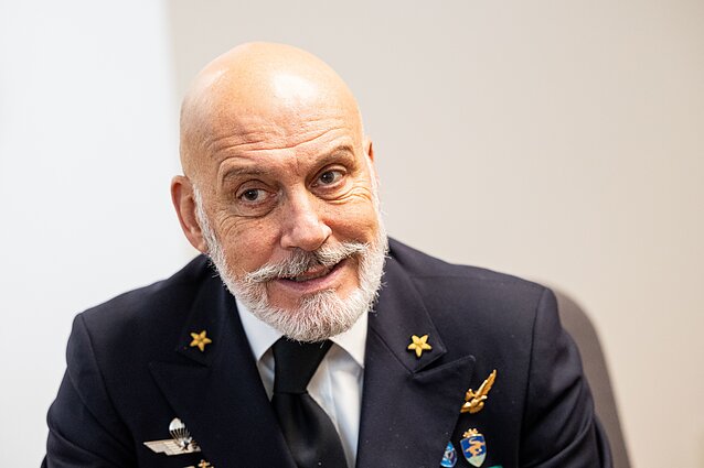 NATO Karinio komiteto pirmininkas Giuseppe Cavo Dragone NATO Karinio komiteto pirmininkas Giuseppe Cavo Dragone