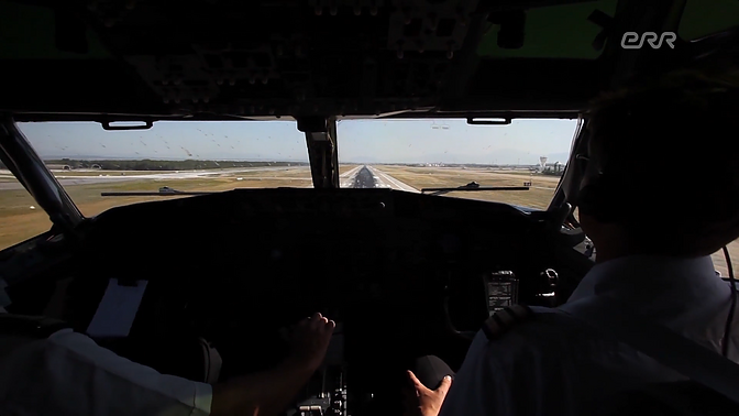 View on coming to land.