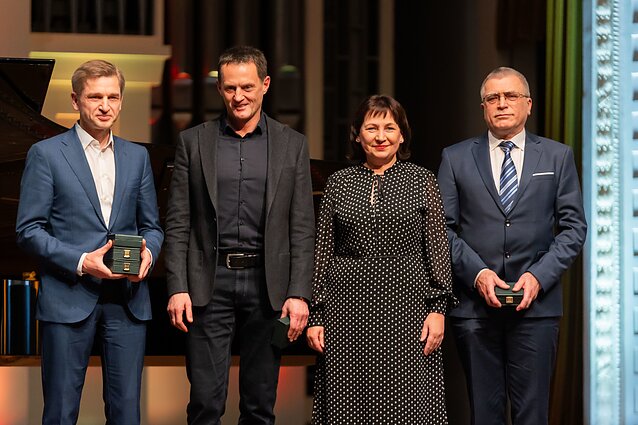 Lietuvos nacionalinėje filharmonijoje surengtose iškilmėse pagerbti mecenatai Lietuvos nacionalinėje filharmonijoje surengtose iškilmėse pagerbti mecenatai