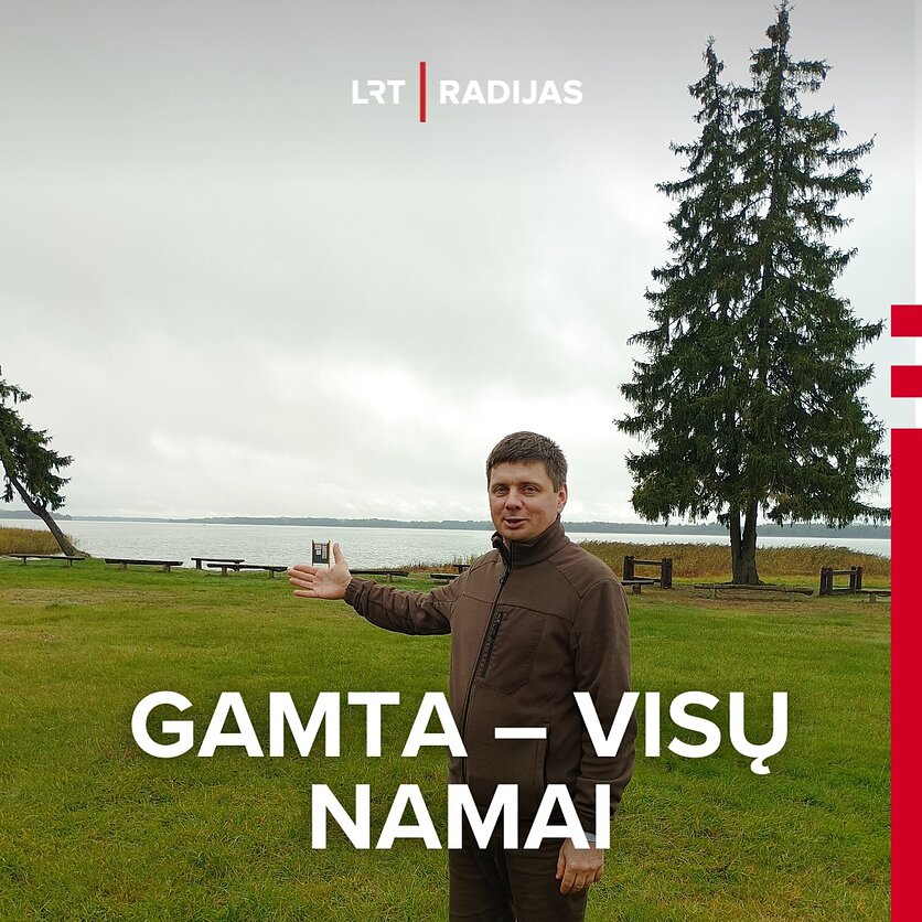 A.Bajarūnaitė, Andrius Bajorūnas prie Lūksto ežero