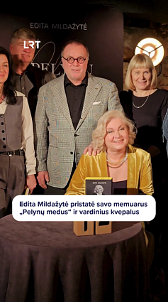 Bičiulių apsupty savo memuarus pristačiusi Mildažytė: nieko nemelavau ir neslėpiau