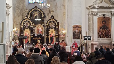 У Вільнюсі вшанували св. Йосафата: освятили вітраж з Витязем та нагородили його творців