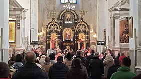 У Вільнюсі вшанували св. Йосафата: освятили вітраж з Витязем та нагородили його творців