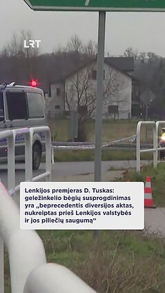 Lenkijoje apgadinta geležinkelio atkarpa