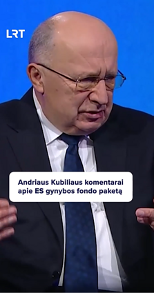 Andriaus Kubiliaus komentarai apie ES gynybos fondo paketą