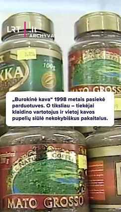 „Burokinė kava“ 1998 metais pasiekė parduotuves