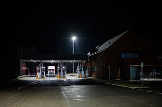 Medininkai checkpoint on the Lithuania-Belarus border after reopening Medininkai checkpoint on the Lithuania-Belarus border after reopening