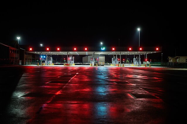 Medininkai checkpoint on the Lithuania-Belarus border after reopening Medininkai checkpoint on the Lithuania-Belarus border after reopening