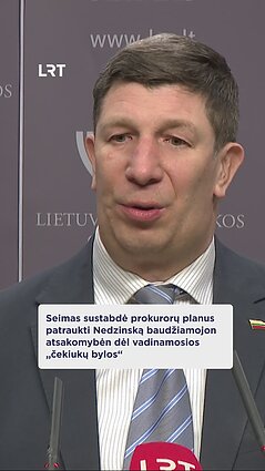 Nepanaikinta Antano Nedzinsko teisinė neliečiamybė