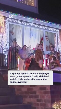 Kalėdų šviesos virsta parama vaikams