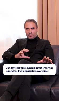 Apie sūnaus Beno pirmą interviu prakalbęs Jankavičius