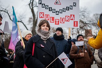 Sostinėje vyksta kultūros bendruomenės mitingas