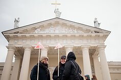 Sostinėje vyksta kultūros bendruomenės mitingas