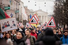 Sostinėje vyksta kultūros bendruomenės mitingas