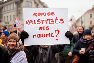 Sostinėje vyksta kultūros bendruomenės mitingas