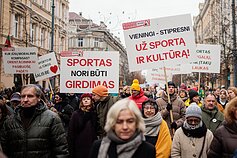 Kultūros bendruomenės mitinge – ir sportininkai
