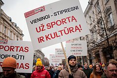 Kultūros bendruomenės mitinge – ir sportininkai