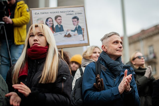 Sostinėje vyksta kultūros bendruomenės mitingas