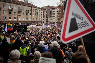 Sostinėje vyko kultūros bendruomenės mitingas