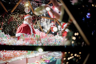 Christmas tree lighting ceremony in Kaunas