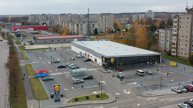 „Lidl“ parduotuvė Kaune, pastatyta ant Š. Matijošaičio iš dalies valdytos žemės 