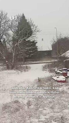 Sniego iššūkis stiprėja