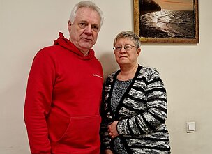 Главред газеты «Клайпеда» Саулюс Поцюс и сотрудница редакции Светлана Шевченко Главред газеты «Клайпеда» Саулюс Поцюс и сотрудница редакции Светлана Шевченко