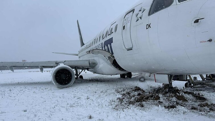 Teisingumo ministerija pradėjo saugos tyrimą dėl nuslydusio lėktuvo
