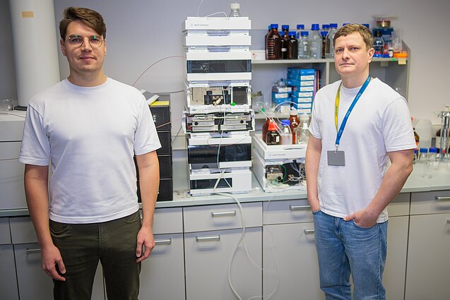 Delta Biosciences co-founder Dominykas Milašius and the company’s Chief Scientific Officer Edvinas Orentas Delta Biosciences co-founder Dominykas Milašius and the company’s Chief Scientific Officer Edvinas Orentas