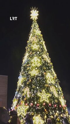 Naujojoje Akmenėje jau įžiebta Kalėdų eglė!
