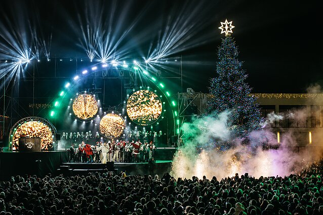 Kalėdų eglės įžiebimas Klaipėdoje