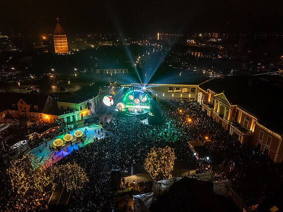 Kalėdų eglės įžiebimas Klaipėdoje