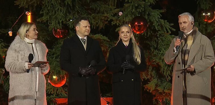 Valdas ir Vismantė Benkunskai tarė sveikinimo žodį