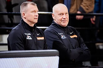 Tomas Pačėsas ir Rimas Kurtinaitis. Pasaulio krepšinio čempionato atranka: Lietuva – Italija Tomas Pačėsas ir Rimas Kurtinaitis. Pasaulio krepšinio čempionato atranka: Lietuva – Italija