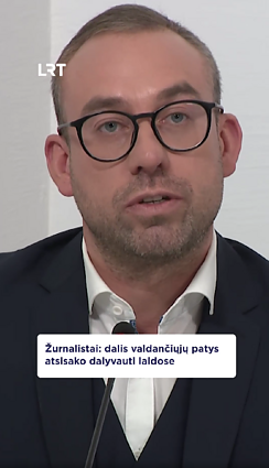 Žurnalistai: dalis valdančiųjų patys atsisako dalyvauti laidose