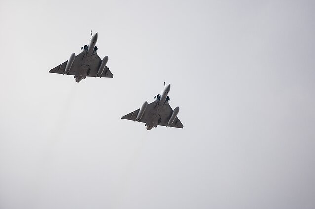 NATO jets over Vilnius.